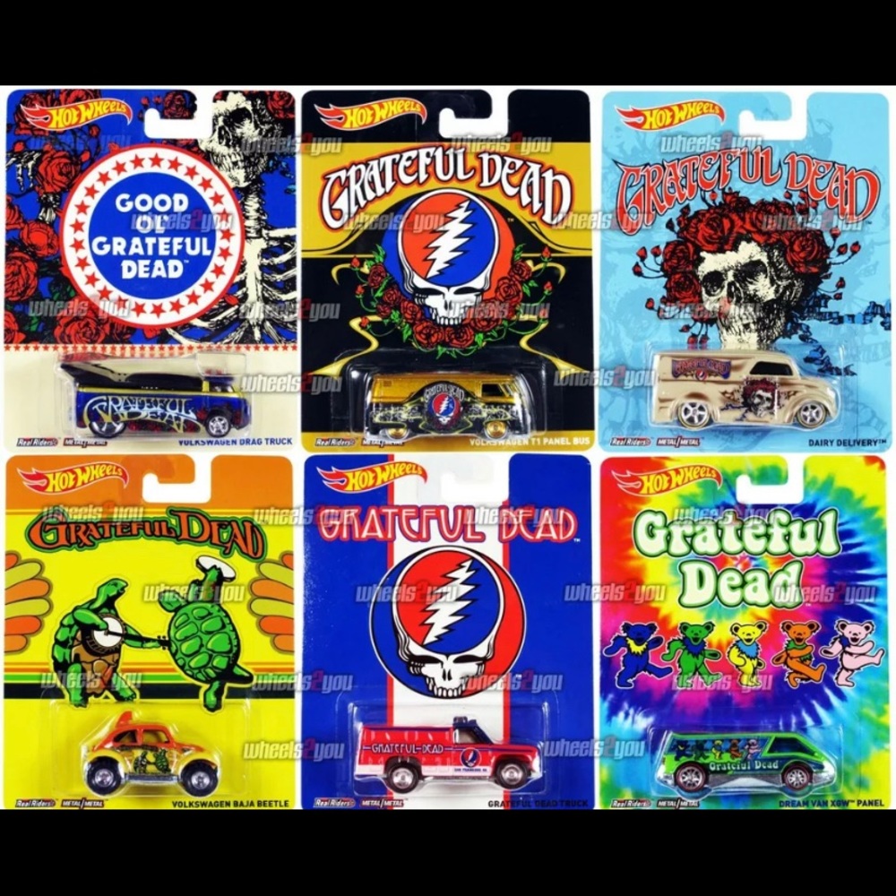 Limited Edition Grateful Dead Hot Wheels Set (6)